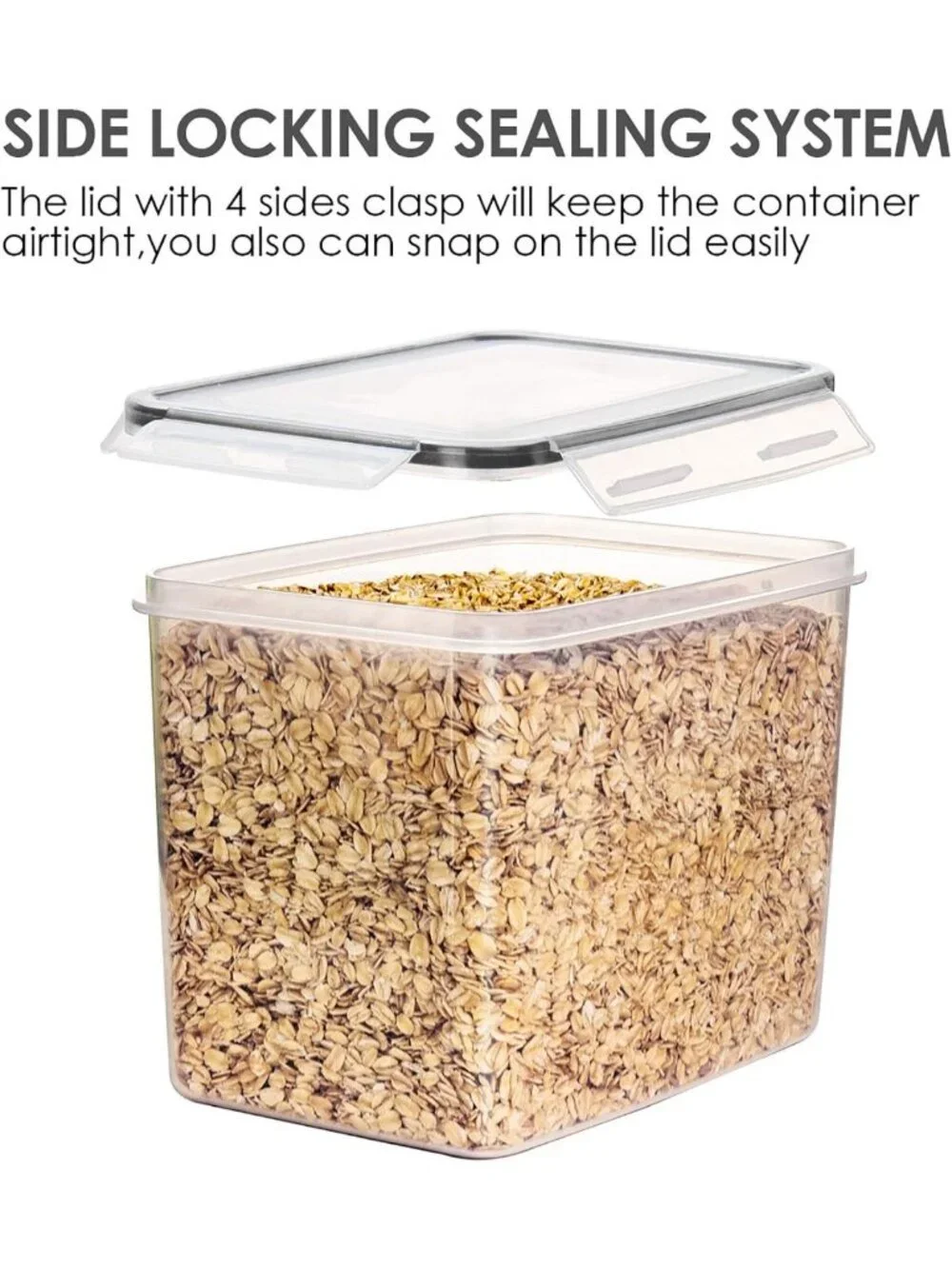 Airtight Food Storage Containers Set of 6 - BPA Free Plastic for Kitchen